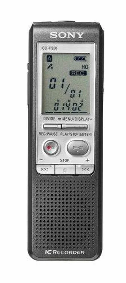 Sony Digital Voice Recorder dictaphone - dictaphones (2.06 h, 256 MB, 22 h, 20.3 h, 68 g, 34.6 x 18 x 109.5 mm)
