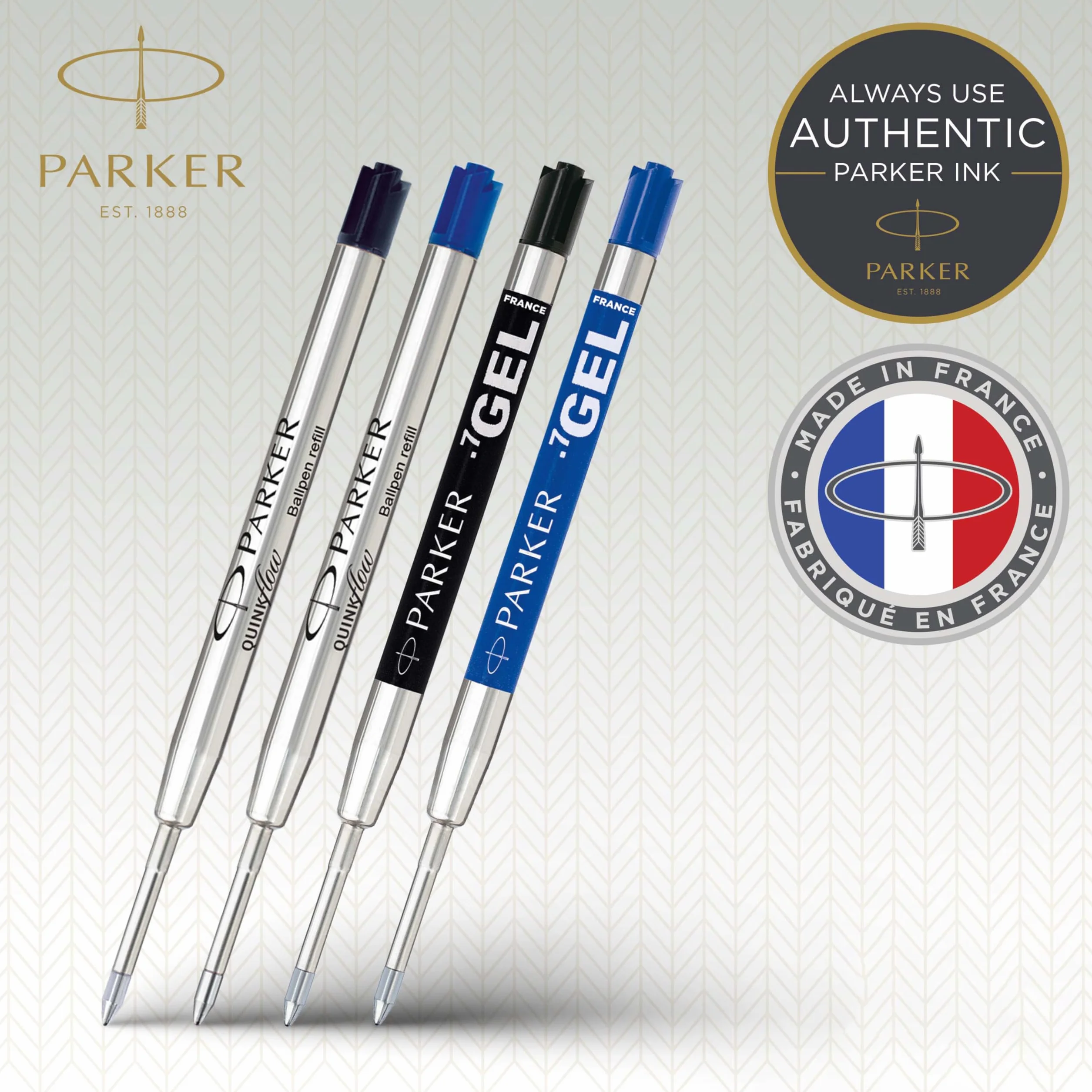 Parker Jotter London Refills Discovery Pack: 6 ricariche Quinkflow e gel per penne a sfera