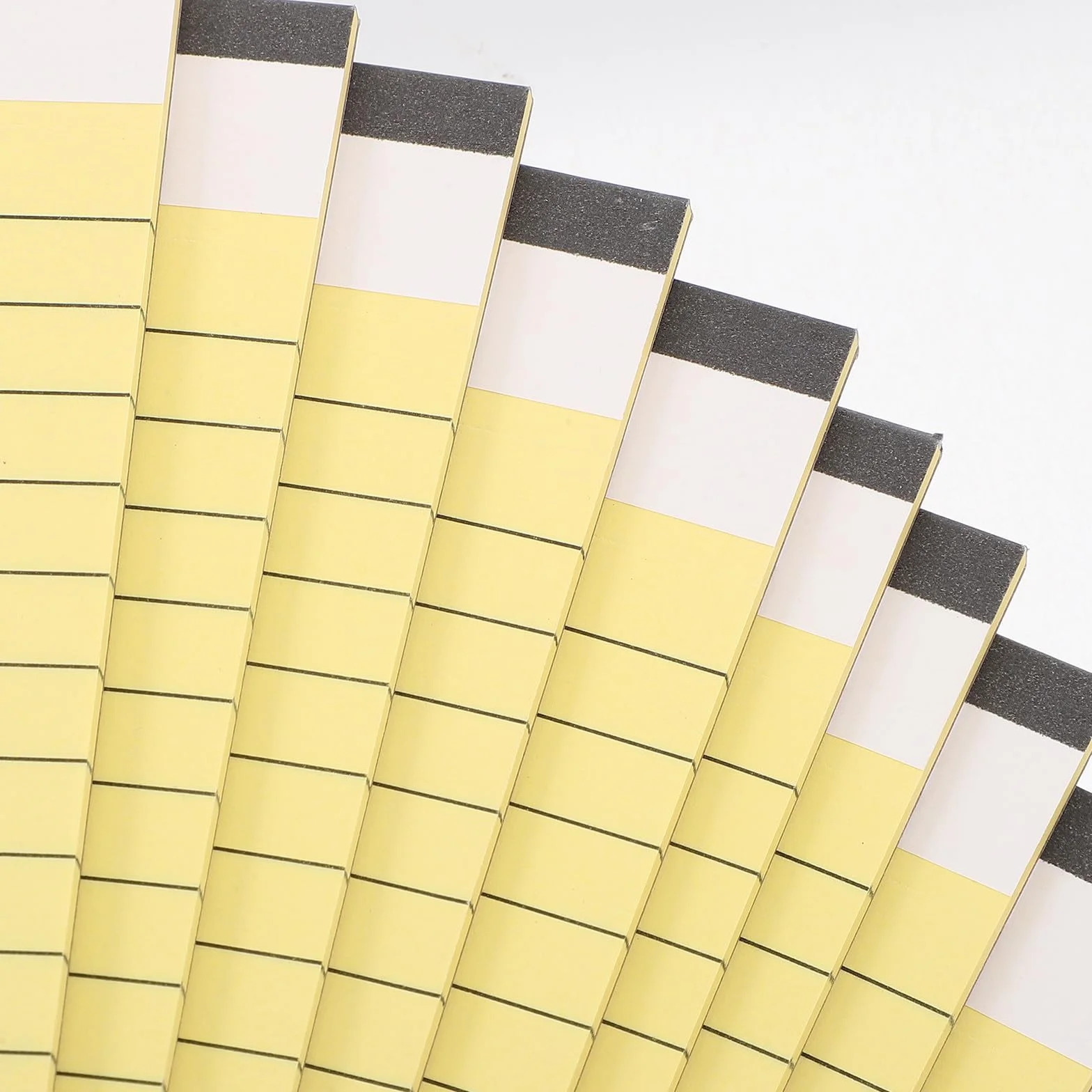 Blocchi per Appunti Legali Gialli 10 Pezzi Pagine Rigate e Perforate Carta Doppia Faccia per Scuola e Lavoro Portatile
