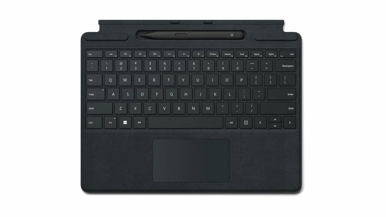 Microsoft Signature with Slim Pen 2 Noir Cover port QWERTZ Allemand