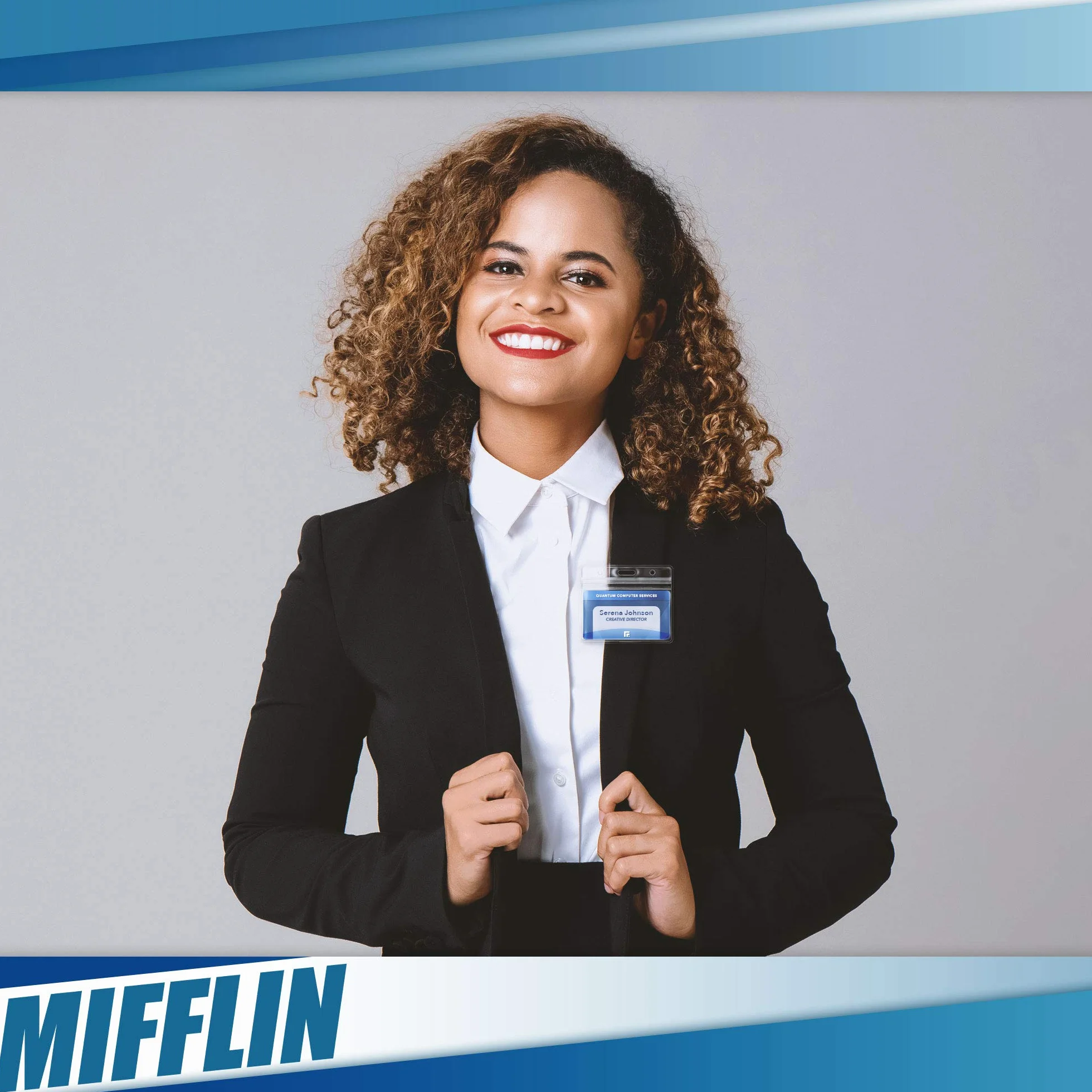 Magneti per targhette identificative Mifflin 10 badge 44,5 x 12,7 mm neodimio extra forti
