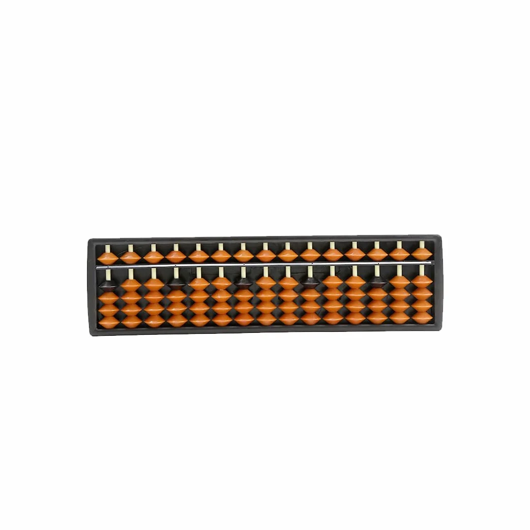 Abaco aritmetico Tradizionale - 1Pcs Marrone Abacus,Bambini Matematica Strumento di calcolo educativo,Corridoio Cinese Vintage in Legno a 15 cifre,Abacus Cinese Calcolatrice Telaio