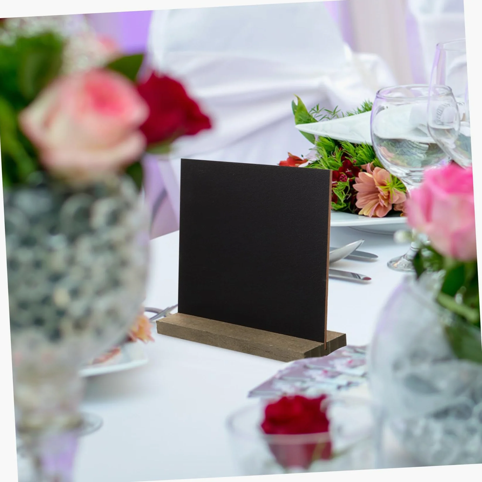Confezione Da 10 Mini Lavagne Decorative in Legno Da Appendere Per Aule Casa E Ufficio