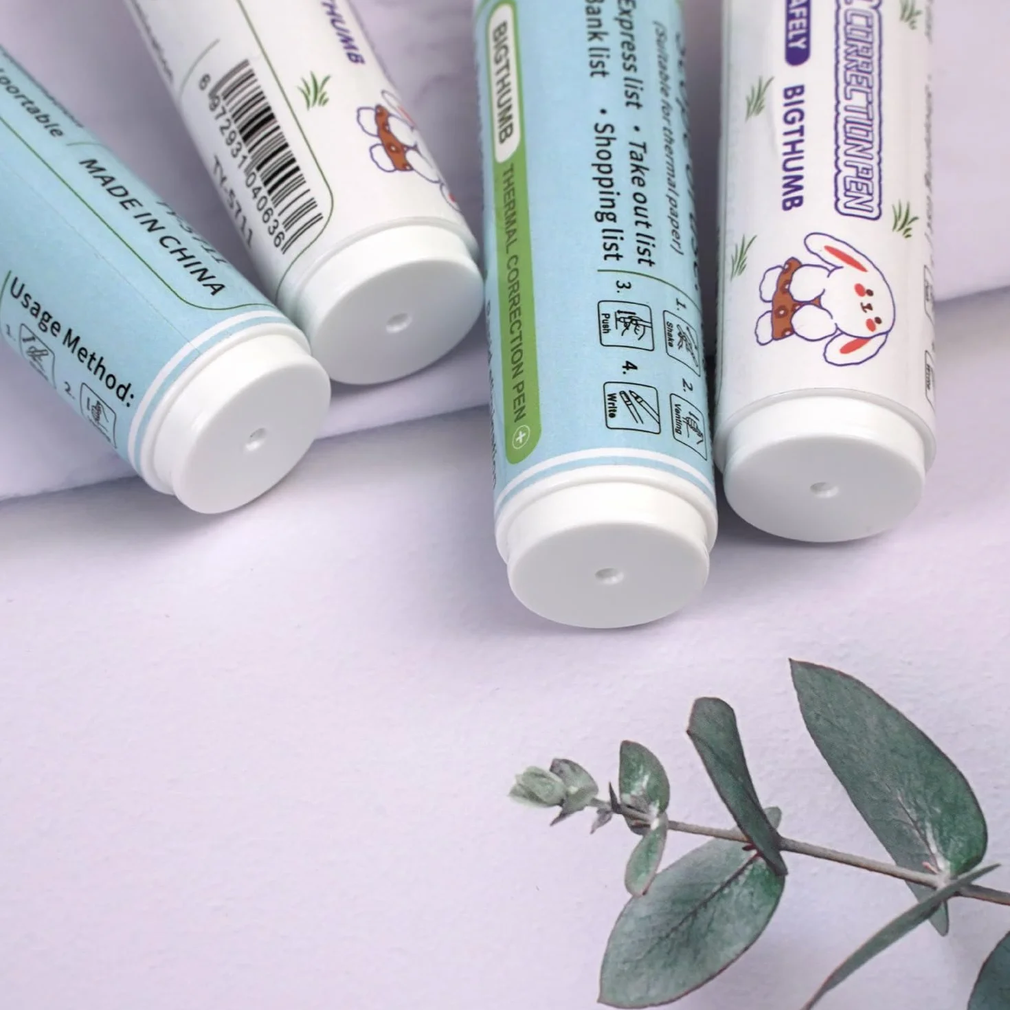 Pennarello a liquido bianco per correzione carta termica Strumento corriere pacchi Etichetta Privacy Protection Pen