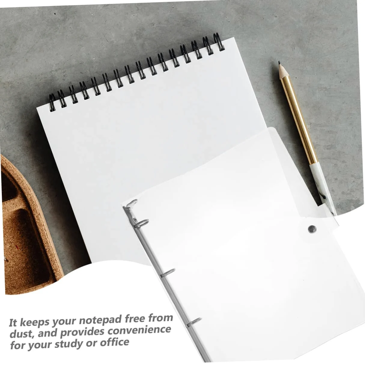 2pezzi Raccoglitore Shell Notebook Chiusura Protezione Per Quaderni e Documenti Per Scuola e