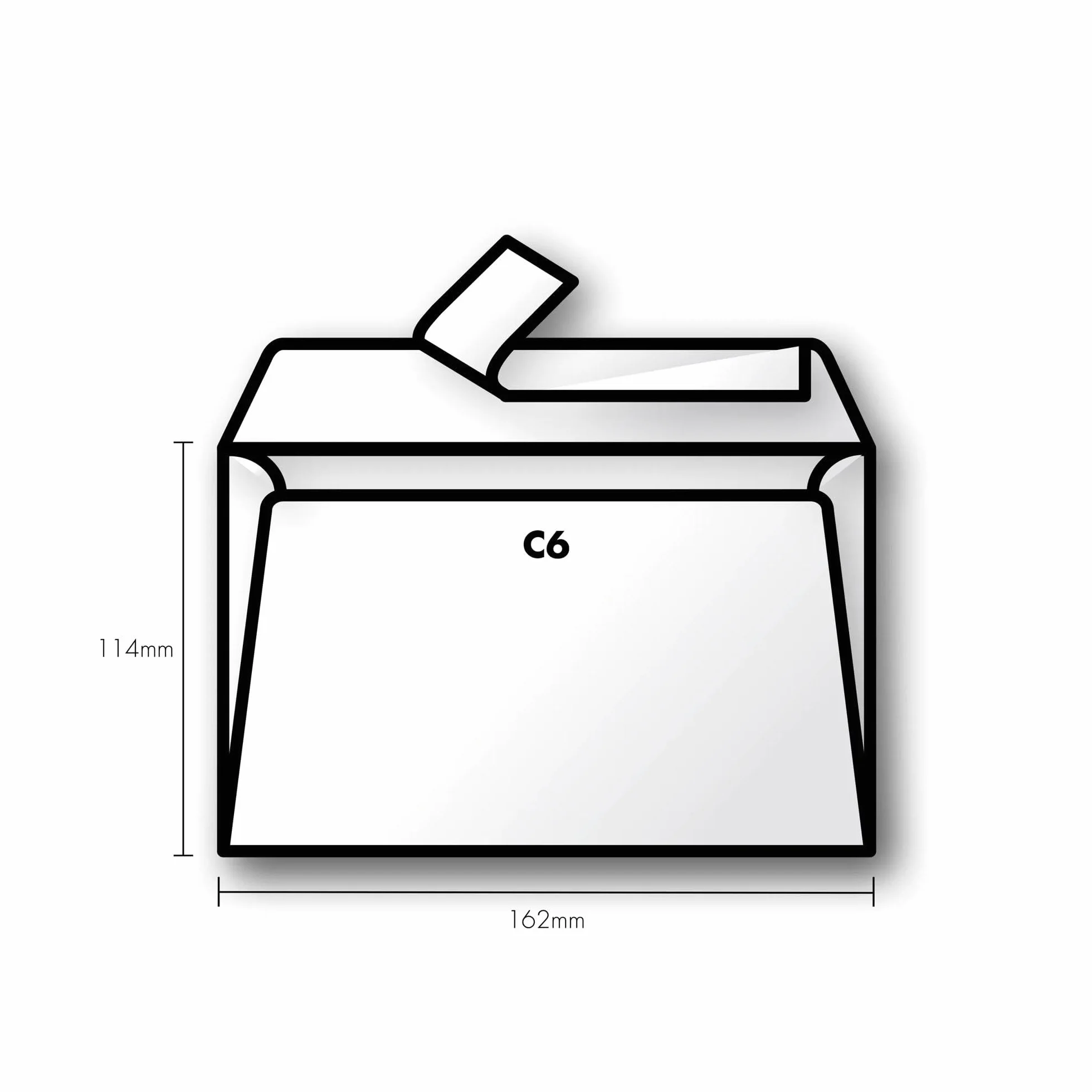 Clairefontaine Buste autoadesive C6 120g Avorio iridescente Pacco da 20
