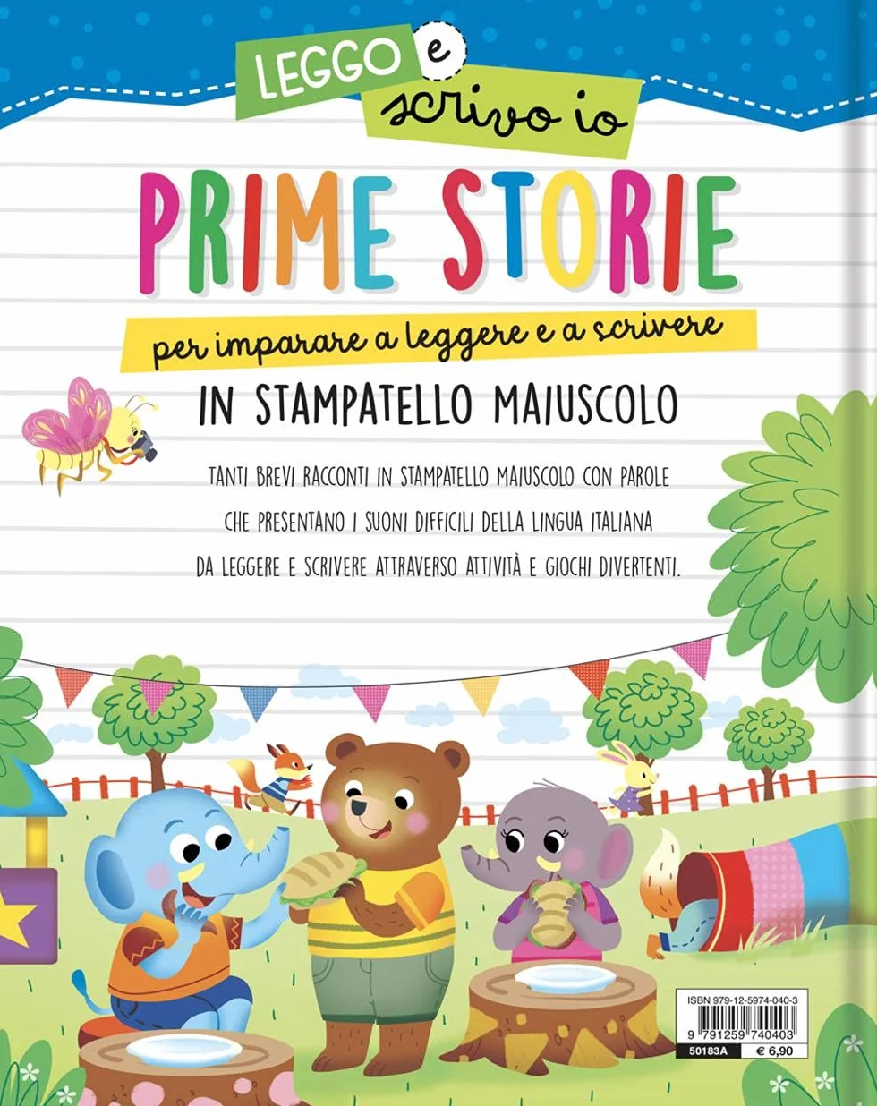 Prime storie per imparare a leggere e a scrivere stampatello maiuscolo ediz. a colori