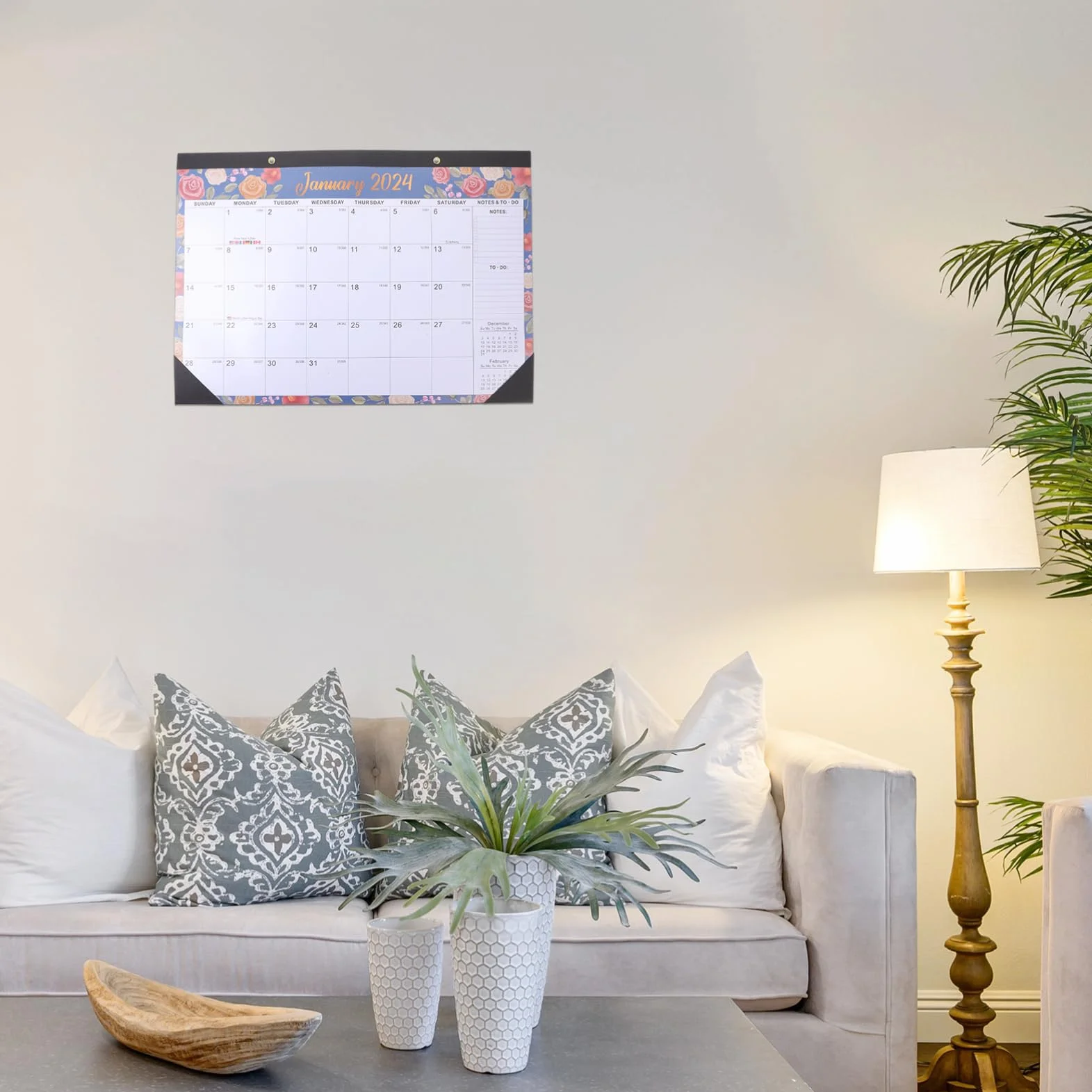 SHINEOFI 3pezzi Appendere Per e Casa Pianificazione Mensile Design Del Gennaio Giugno
