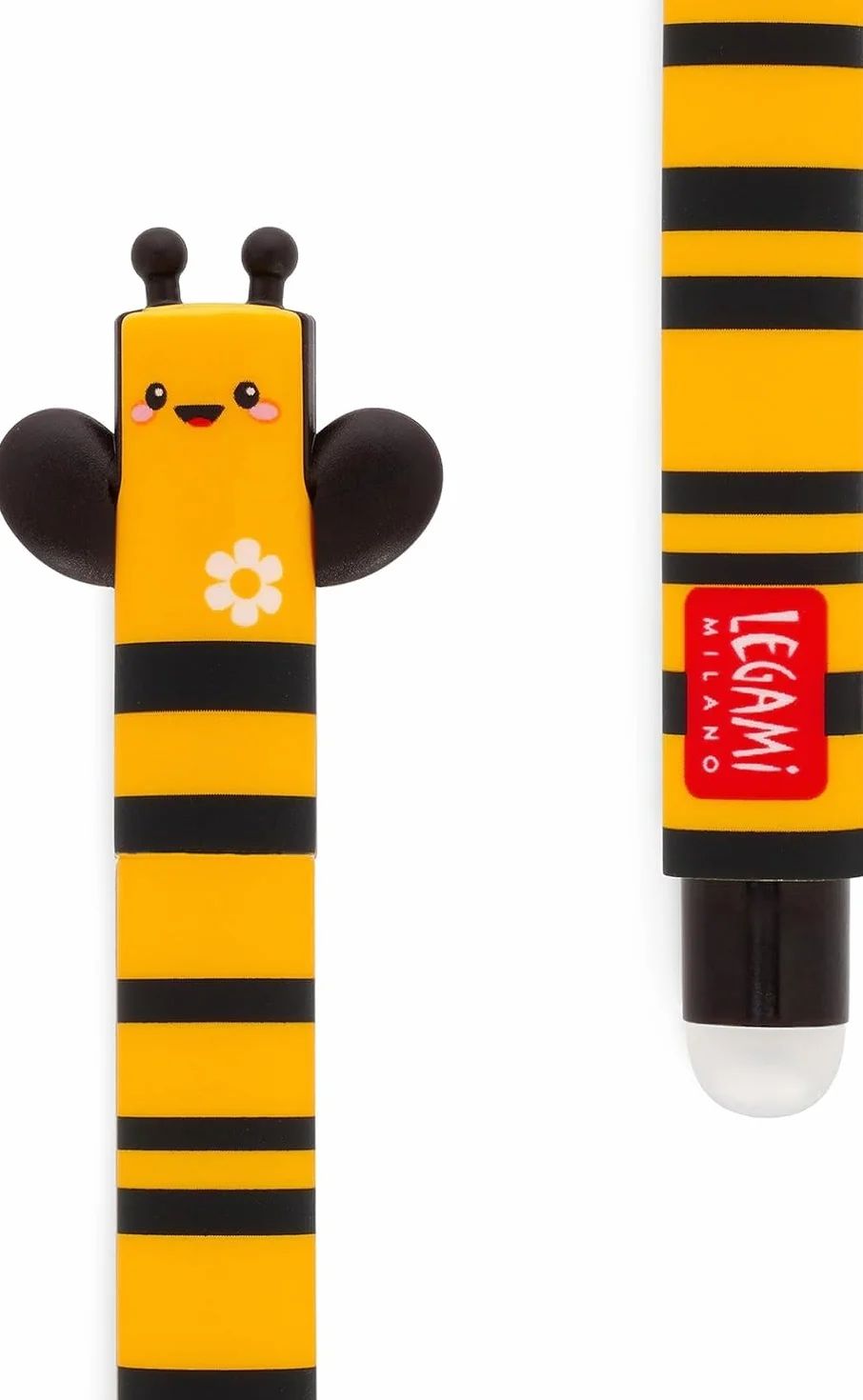 LEGAMI Set di 2 penne gel 0.7 mm nero e rosso sensibile alla temperatura Ladybug e ape
