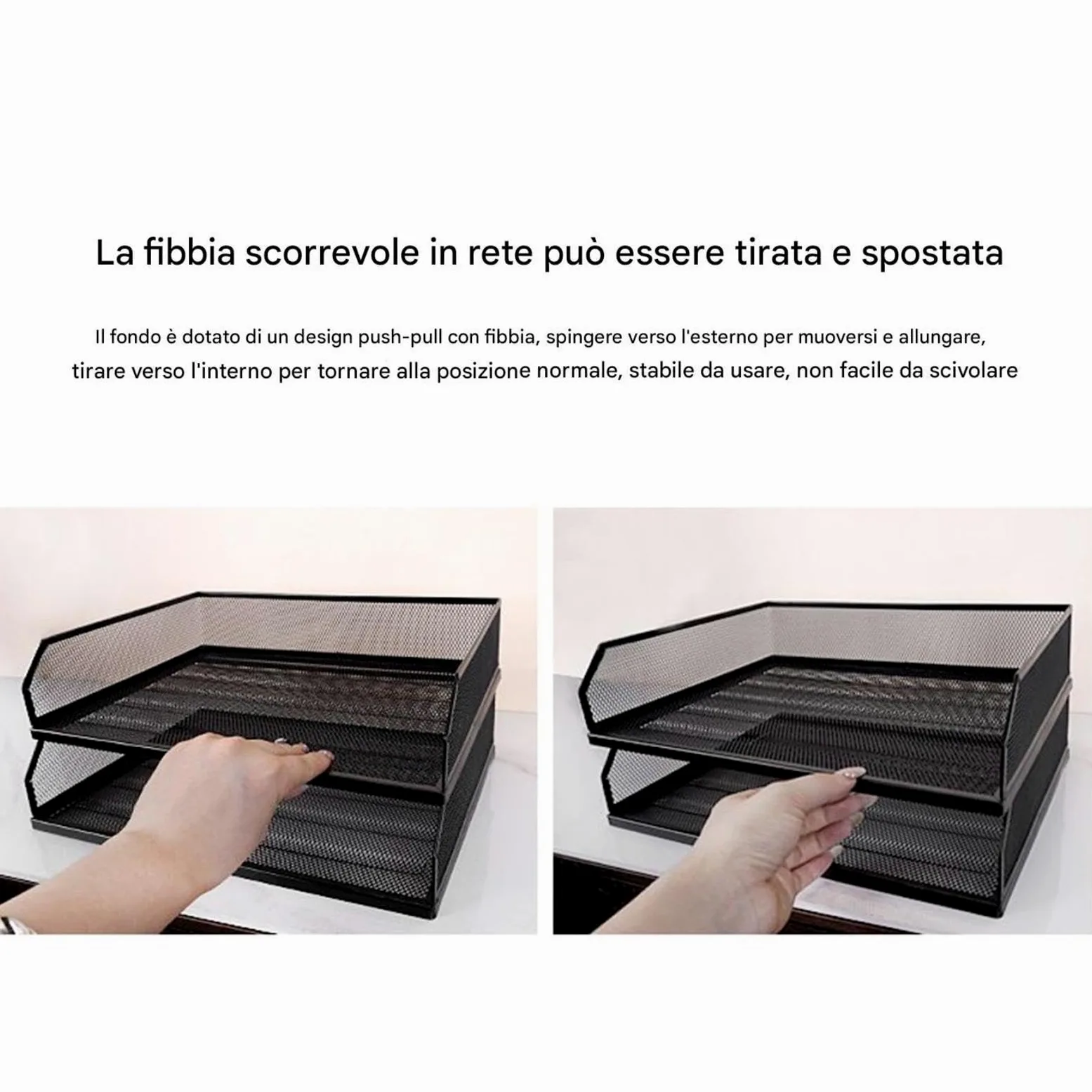 Organizer per : portadocumenti verticale per riporre l'area di lavoro | Organizer da tavolo impilabile in rete per ufficio, scuola, aula, sala studio, cassettiera, tavolo, scrivania, lavo