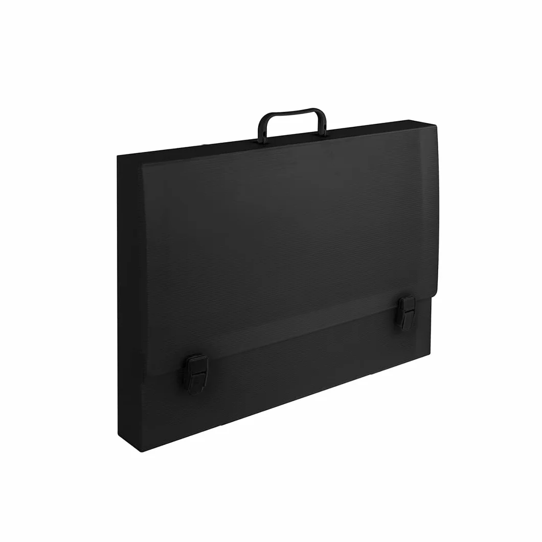 Pryma Valigetta Tecnica con Manico Nera 56x36x3,5 cm Porta Disegni Documenti