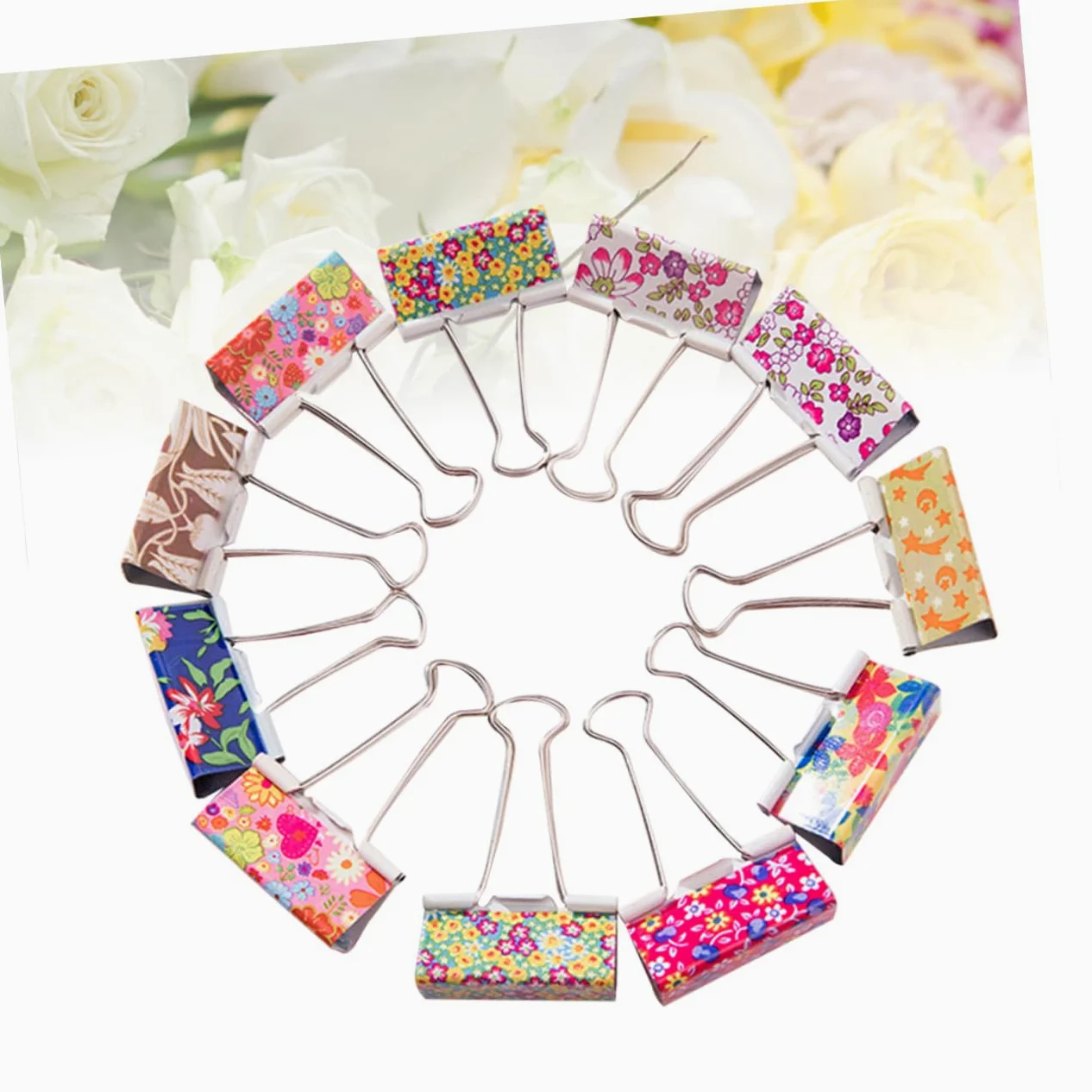 Binder Clips 25mm 48 Pezzi in Metallo, Clip a Coda Lunga | File Clips per Casa e Uso di Cancelleria Ufficio, Back To School Party, Cartoleria e Materiale Scolastico Colore Casuale