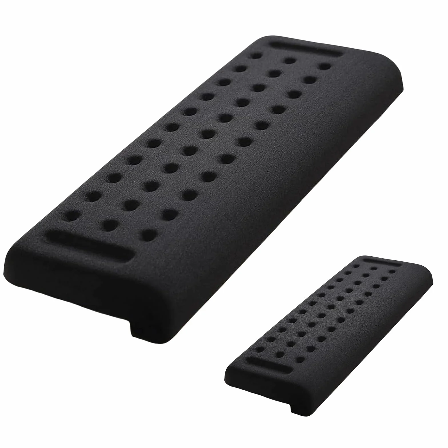 Set di 2 poggiapolsi per tastiera in memory foam, ergonomico, antiscivolo, per ufficio e casa