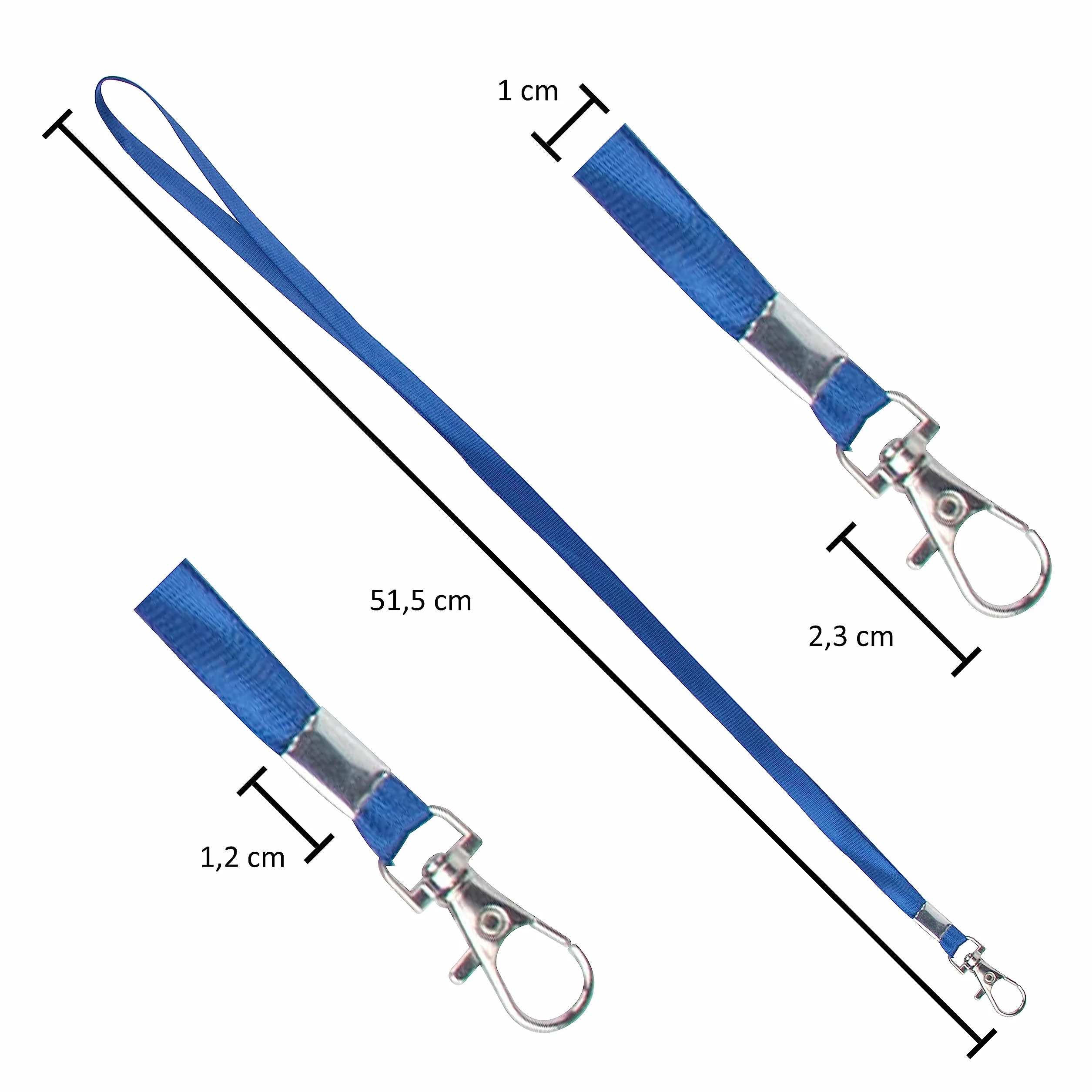 IBOO laccetti a col con clip metallico cordino da collo per porta-badge