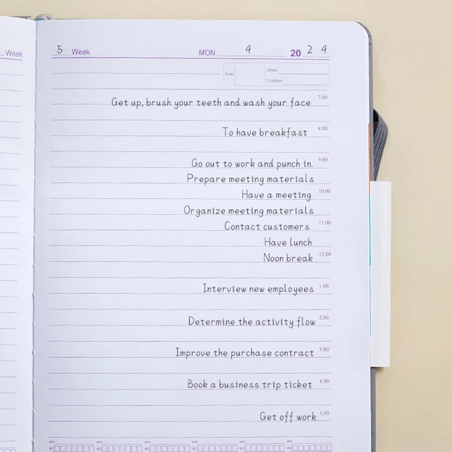 Agenda 2025 Agenda giornaliera/settimanale/mensile Notebook Journaling Notebook Forniture per ufficio scolastico