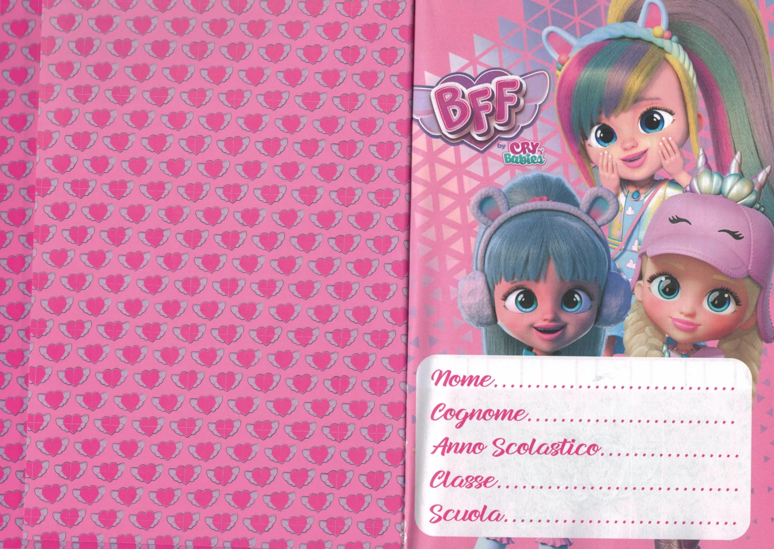 BFF by CRY BABIES Diario Ufficiale 12 Mesi 350 Pagine + Penna magica