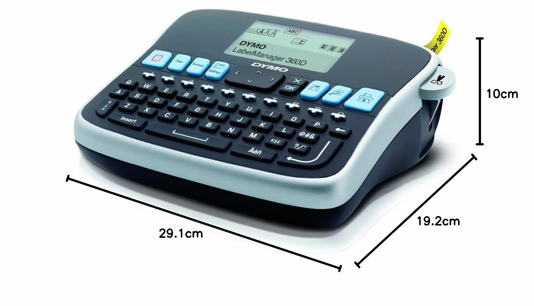 DYMO LabelManager 360D Etichettatrice | Tastiera QWERTY | termica diretta