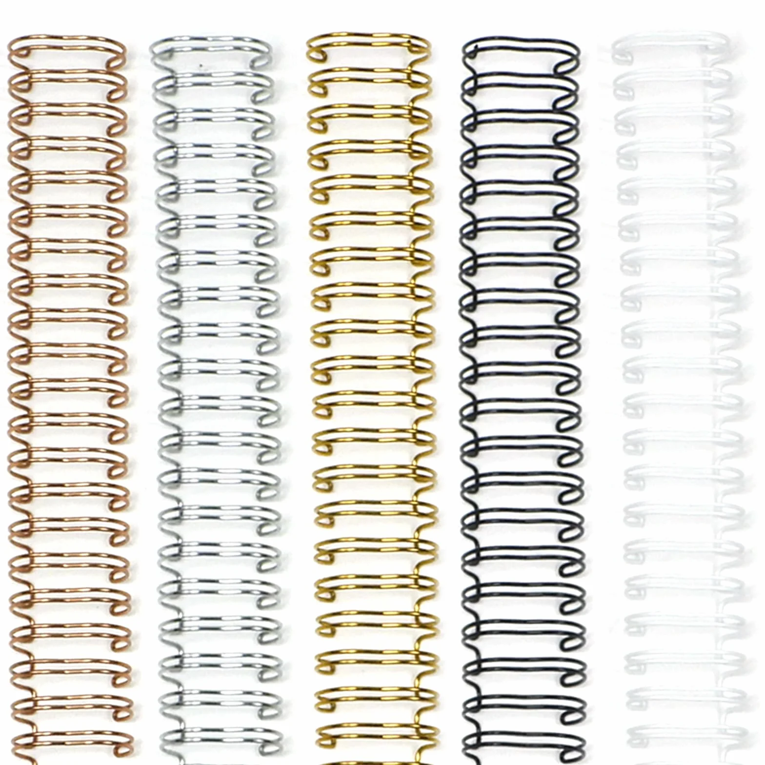RAYSON Dorsi per rilegatura a spirale, 34 anelli, colori misti, 80 fogli, passo 3:1, 12,7 mm, A4, Confezione 100 pezzi