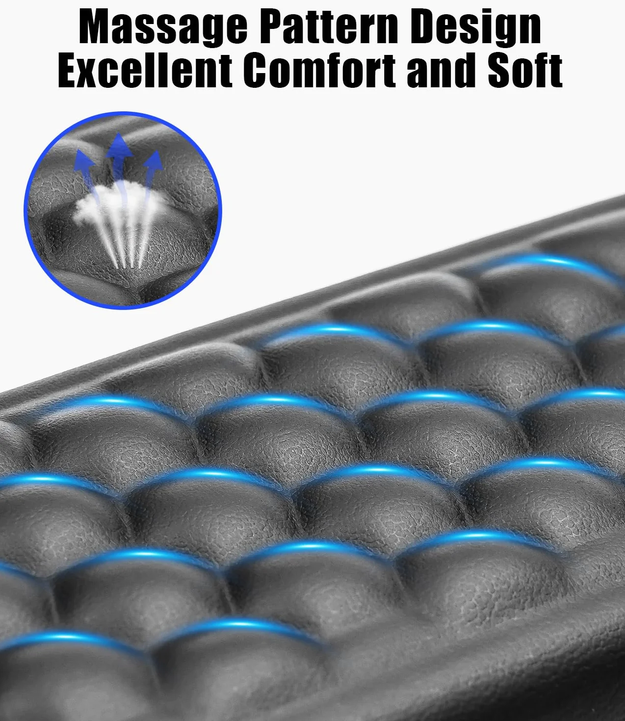 Ergonomico Set Poggiapolsi Memory Foam in Pelle PU Impermeabile Antiscivolo Nero per Tastiera e Mouse