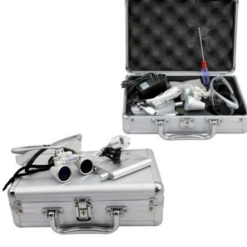 Dental - Lente di ingrandimento da dentista, 3,5 x occhiali da lente di ingrandimento a LED