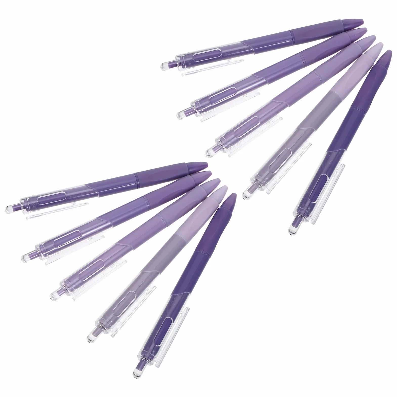 Set da 50 Penne Nere a Scatto Retrattili Punta Fine Penne Gel Tascabili Leggere per Scrittura Scorrevole a Scuola e Ufficio per Diario e Appunti Quotidiani