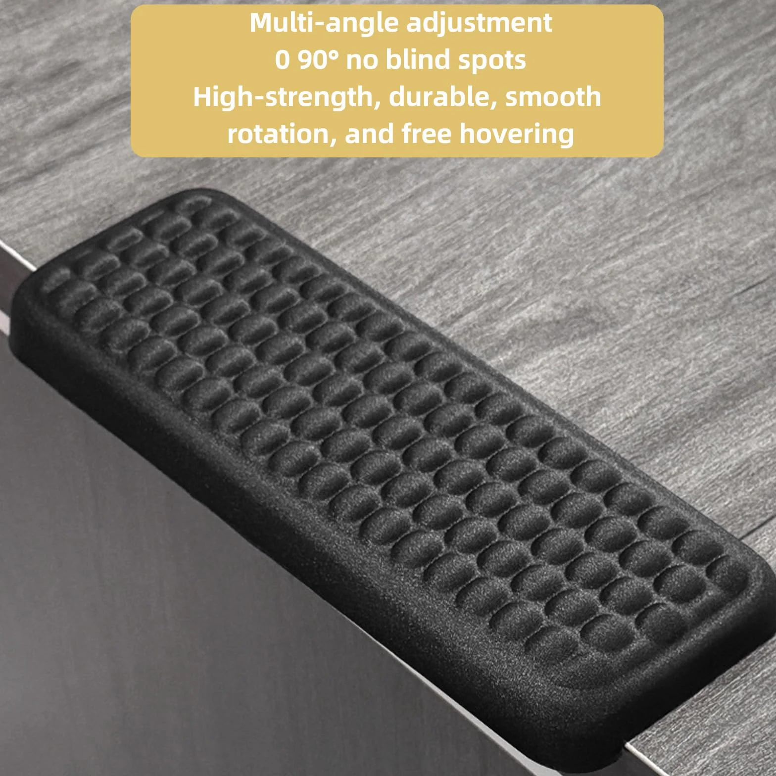 Set di 2 poggiapolsi ergonomici a forma di L, memory foam, antiscivolo, 30 x 10 cm