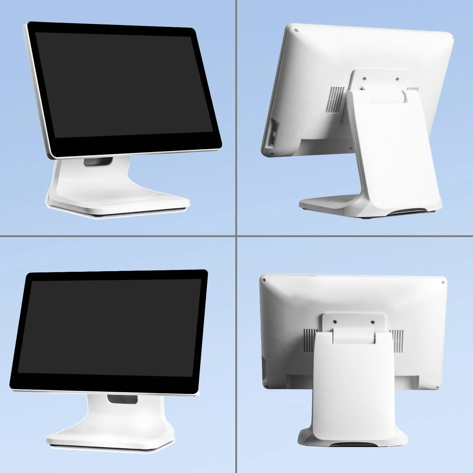 Egistratore di Cassa Commerciale-Sistema POS con Schermo Tattile 15.6" FHD-Registratore di Cassa Touchscreen -4g + 64g- Cassa Professionale per Ristoranti e Negozi