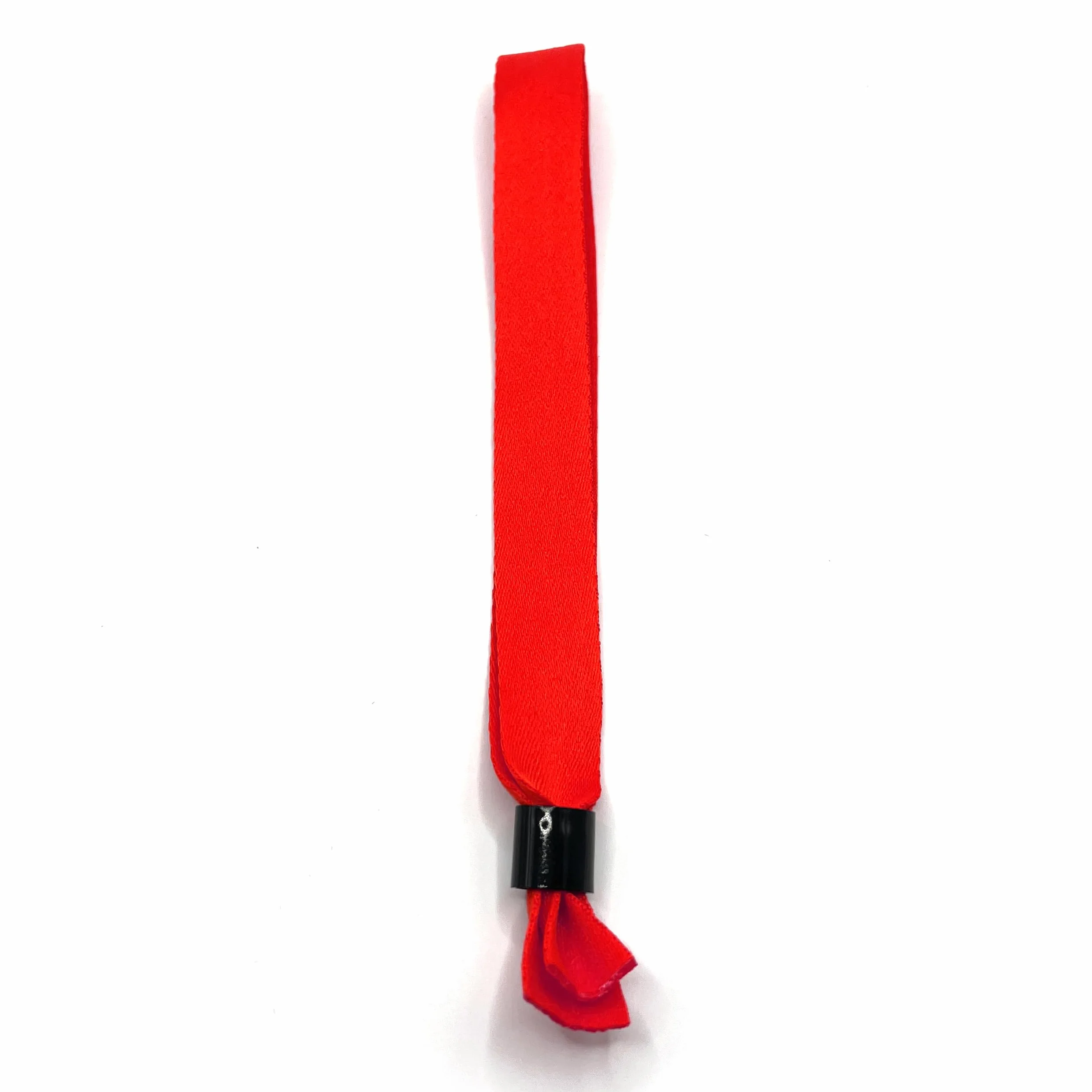 Braccialetti identificativi per eventi in tessuto rosso, 50 pezzi, misura regolabile