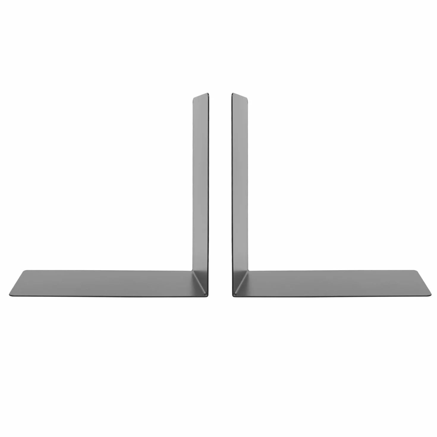Idena Fermalibri in Metallo Nero 14x14x8,5 cm Porta Libri per Librerie