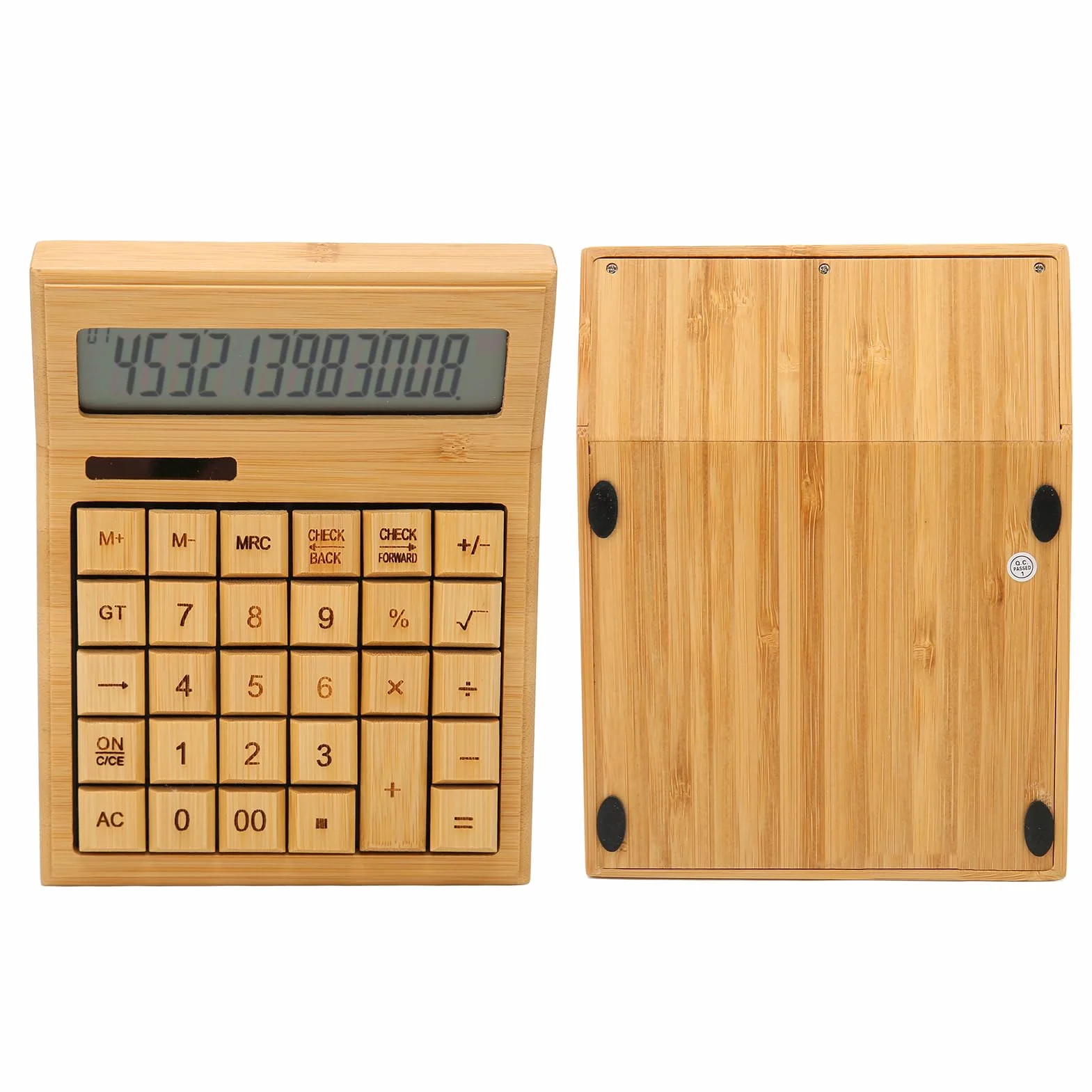 Jectse Calcolatrice da Tavolo, Calcolatrice Solare a 12 Cifre e Alimentata a Batteria con Ampio Display LCD Calcolatrice da Tavolo Portatile, Funzione Standard per Ufficio, Casa,