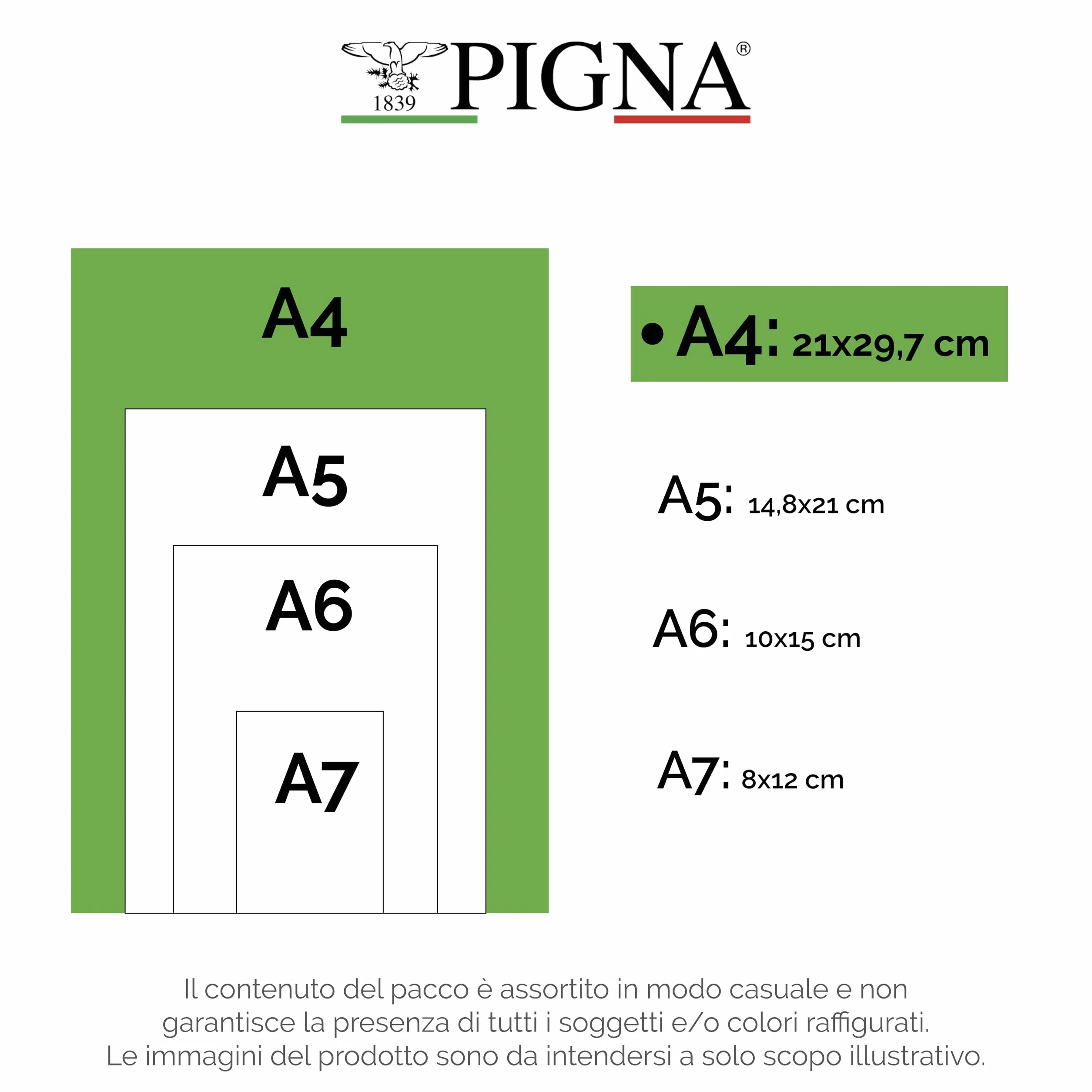 Pigna Maxi Quaderni A4 BIMBA 80 kartek 80g 5mm kwadraty