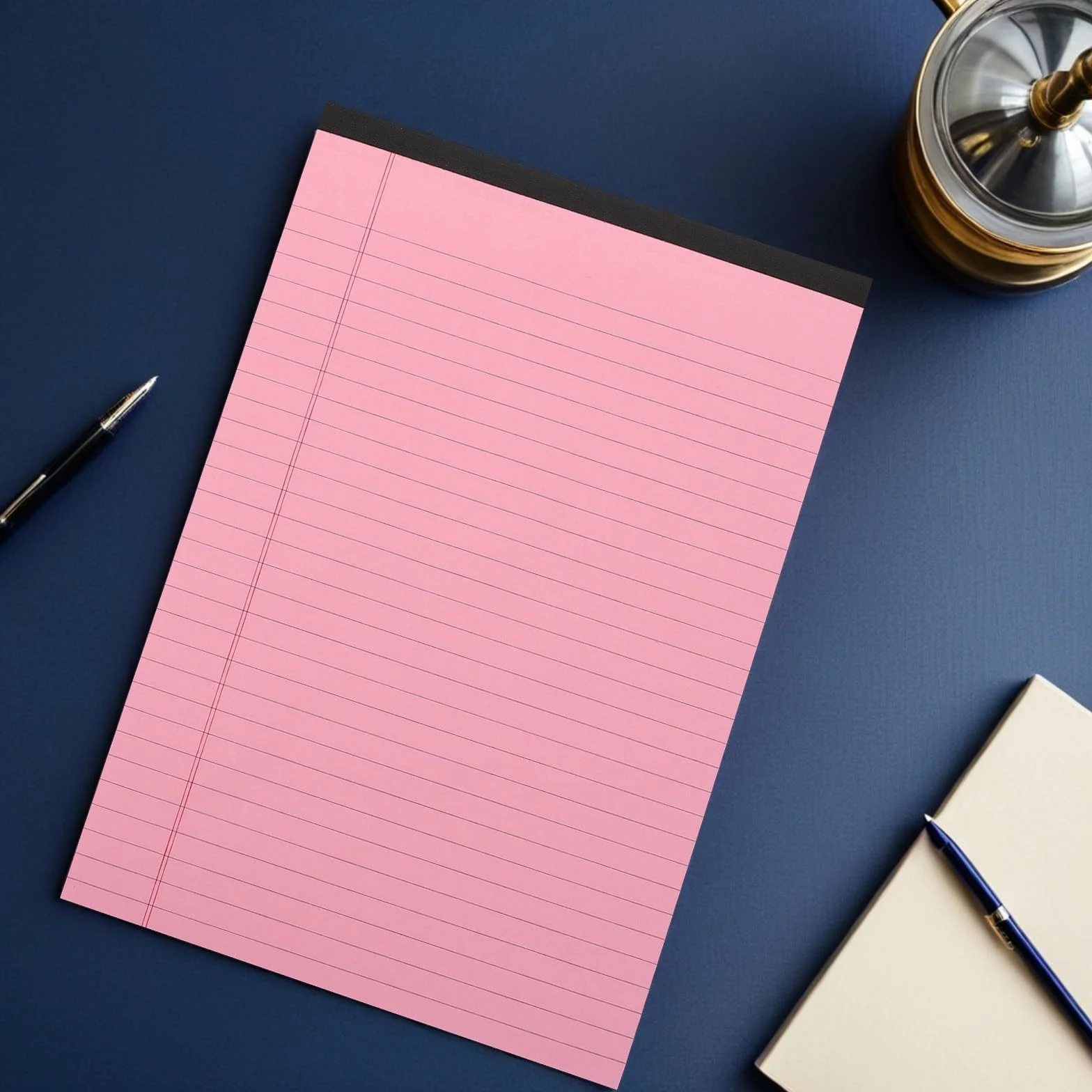 CALLARON Quaderno per Organizzazione Efficiente A4 Rosa 4 Pezzi Fogli Strappabili, Pagine Rigate e Colonne Divise in Ufficio e Lavoro