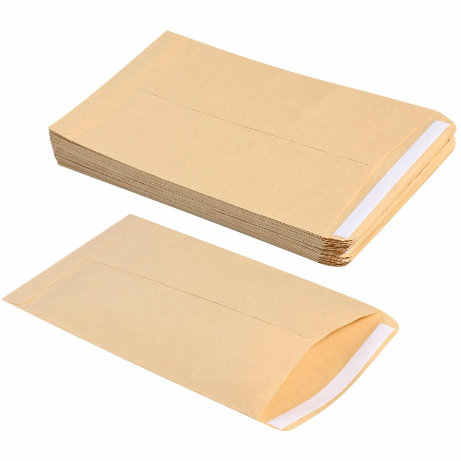 Buste in carta kraft 16,5 x 10 cm autoadesive 50 pezzi per semi denaro regali