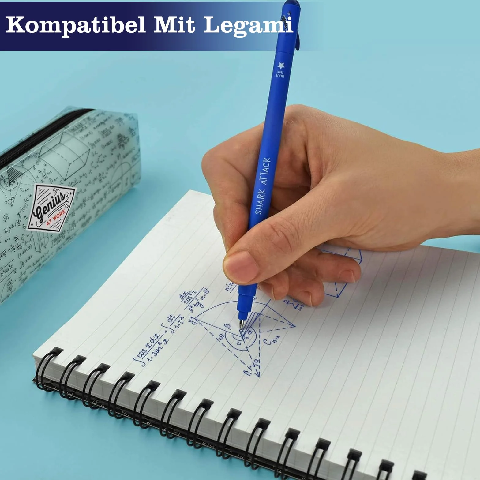 Legami mine di ricambio cancellabili 0,7 mm blu scuro 13 cm