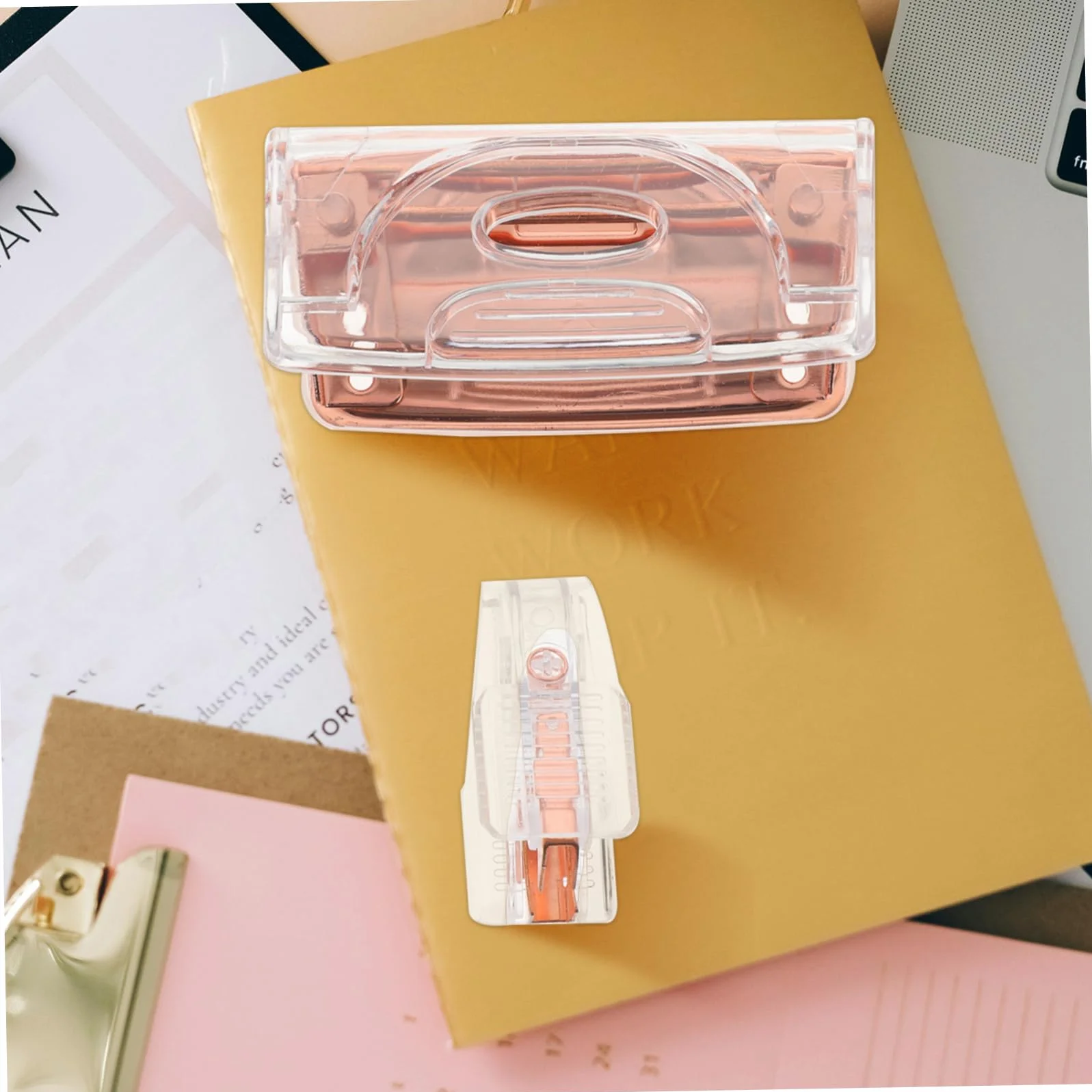LALAFINA 5sets Perforatore e Estrattore Di Graffette Ufficio Pratico e Versatile Accessori Eleganti Per Organizzazione Documenti Facile Utilizzo Per Maggiore Produttività Design