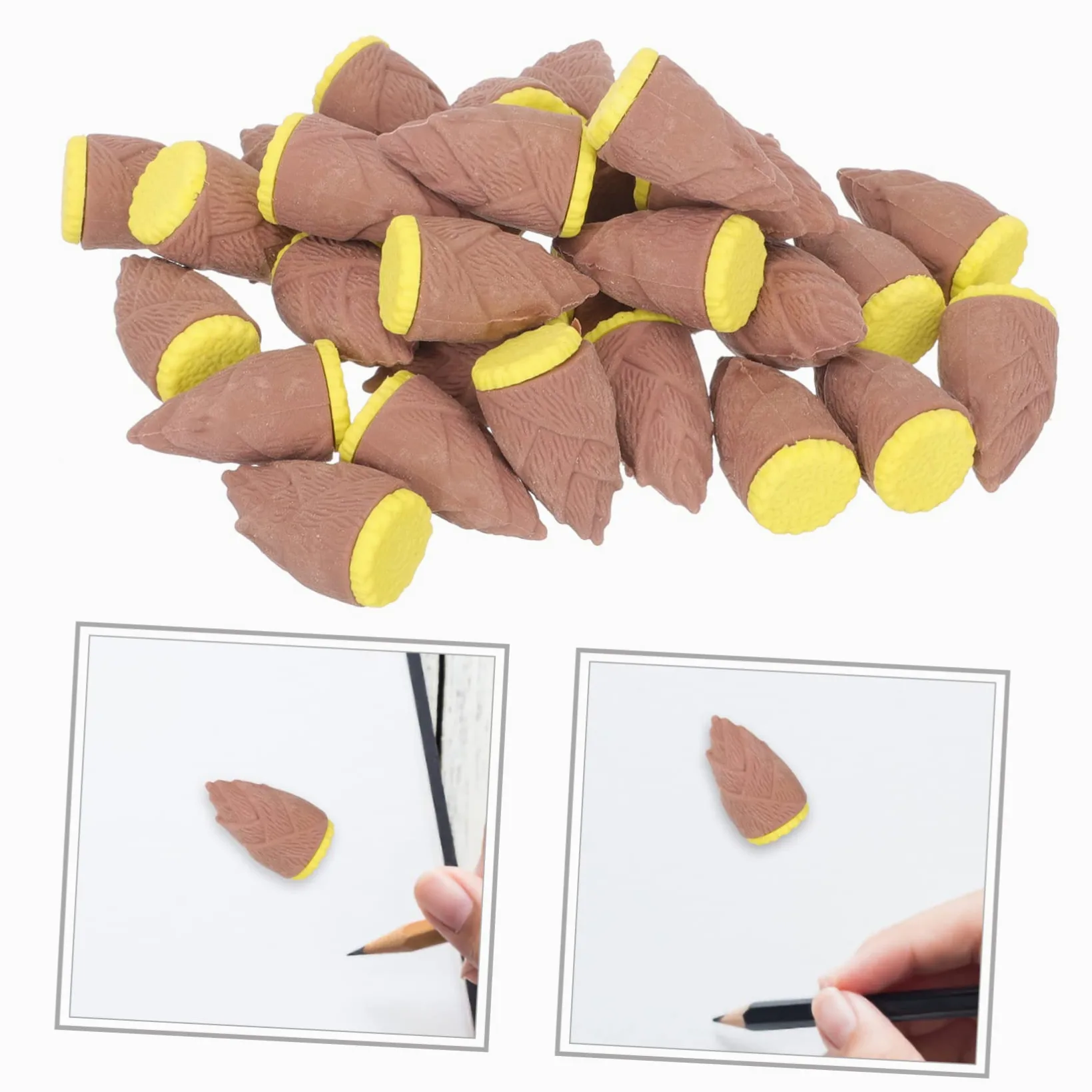 NUOBESTY 4 Set Gomma Per Zucca Frutta Finta Cibo Mini Decorazione Di Finta Frutta Gomme Da Cancellare Per Gli Studenti Gomme Da Cancellare Per Verdure 30 Pezzi * 4