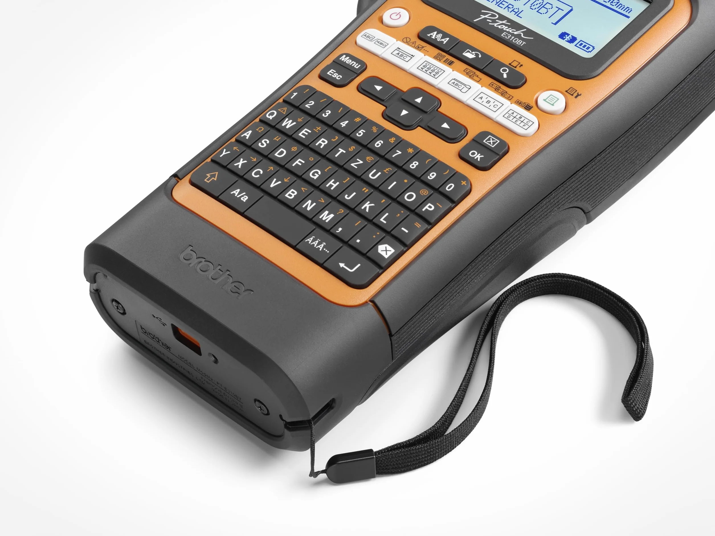 Brother P-Touch E310BTVP - Etichettatrice professionale per nastri TZE larghi 18 mm e tubi termoretraibili HSE larghi 11,2 mm, stampa a trasferimento termico