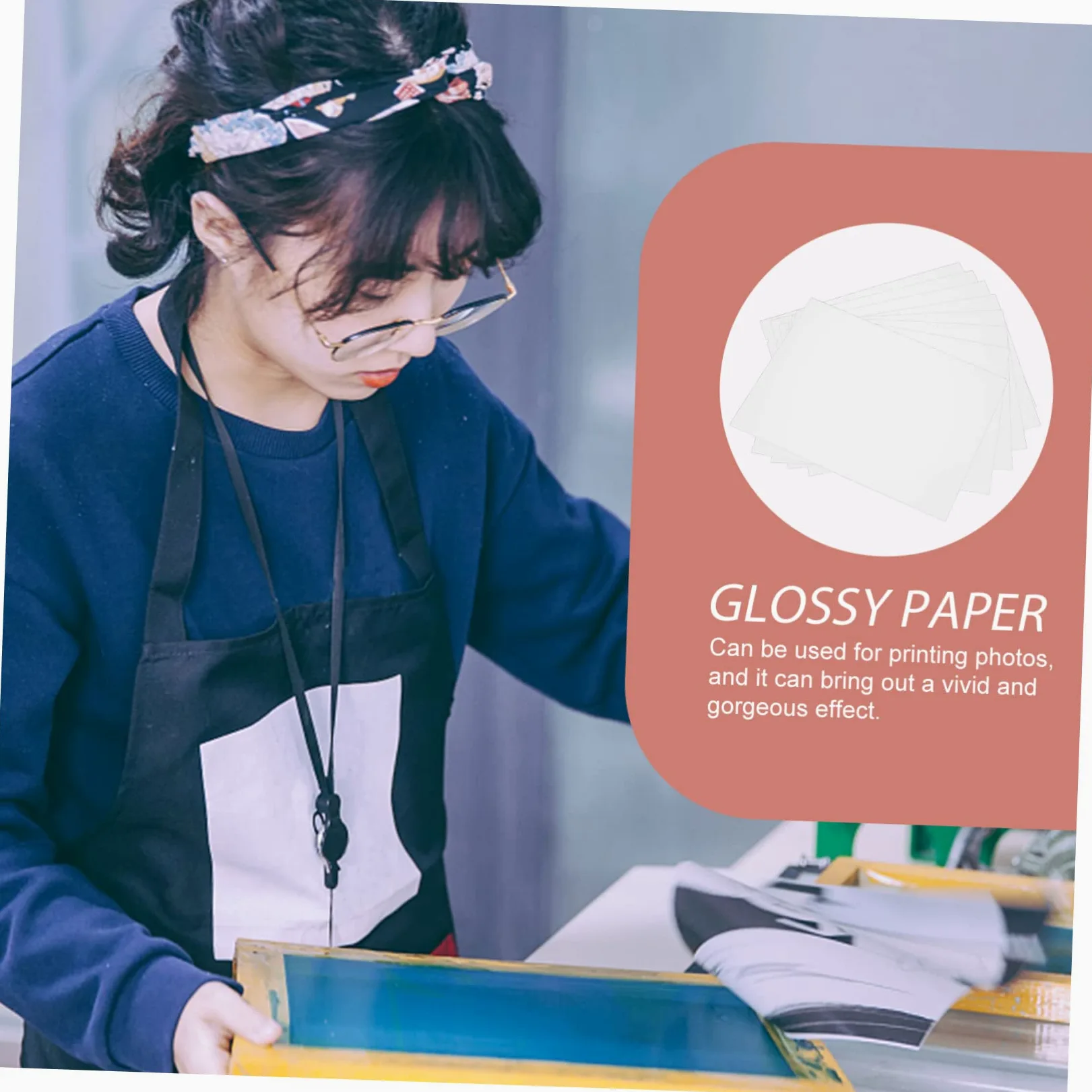 Housoutil 5 Set Carta Fotografica Lucida Carta Per Fotografica Per Ufficio Scuola E Progetti Creativi Materiale Pet Autoadesivo Vividissimo Per Foto E Pubblicità 10 Fogli*5