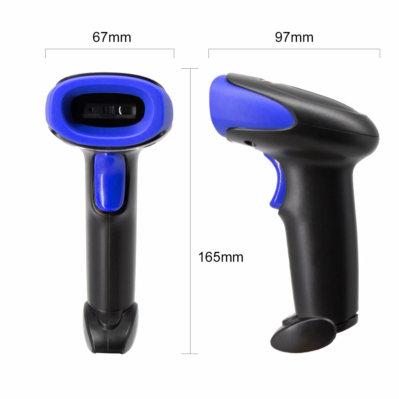 LENVII Lettore Codici a Barre 2D/1D Wireless | Scanner 2 in 1 con Doppia Connessione 2.4GHz/USB | Supporto QR, PDF417, Data Matrix Barcode Scanner | Compatibile con PC, Laptop, Mac e Sistemi POS