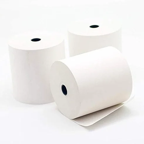 Carta Termica 80x80 mm 55 Metri 55g 100 Rotoli per Registratore di Cassa