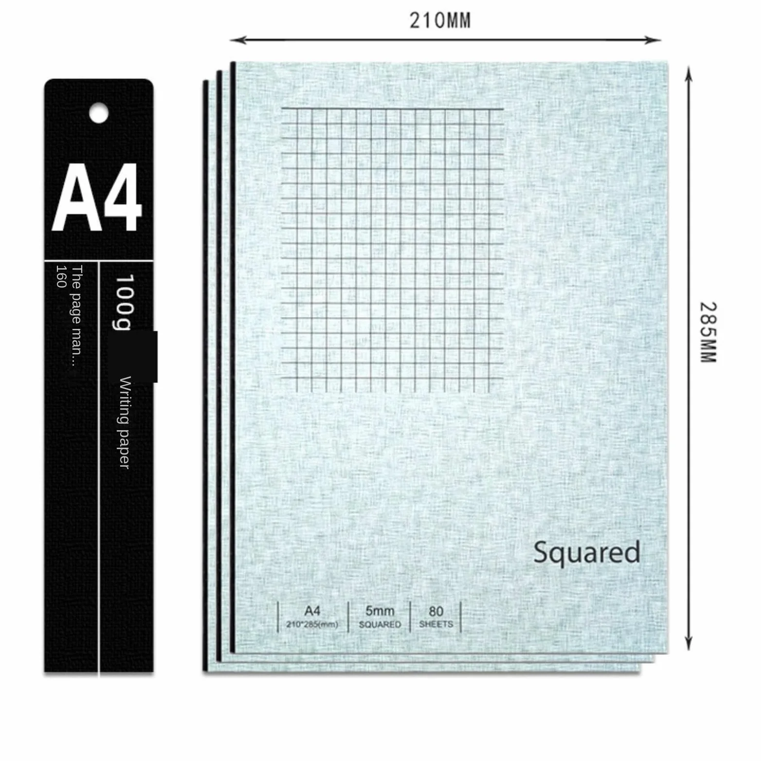 Taccuini Quaderno A4 con Pagine A Quadretti Spesse for Appunti in Classe Quaderno Appunti