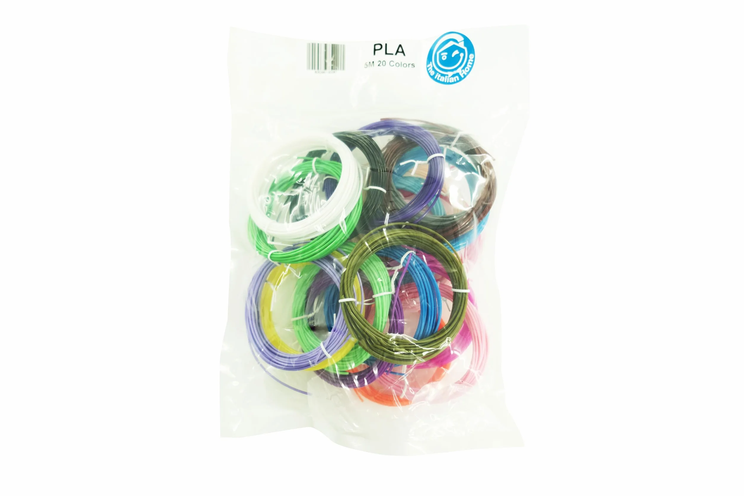 The Italian Home Fili Penna 3D 12 Colori 5M Ricariche 1.75mm Filamento Penna 3D Fluorescente