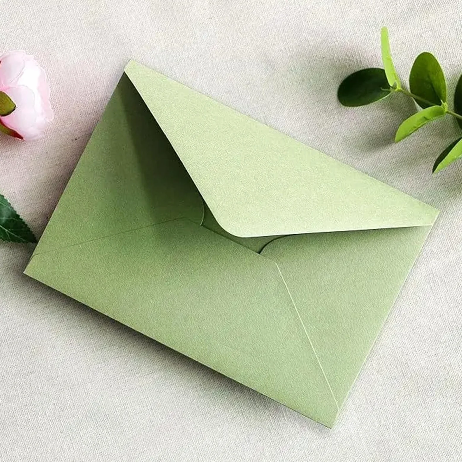 25 buste stile occidentale da cartolina verde/nera 133x183mm for inviti di nozze Imballaggio regalo cancelleria aziendale Per Inviti(Green)