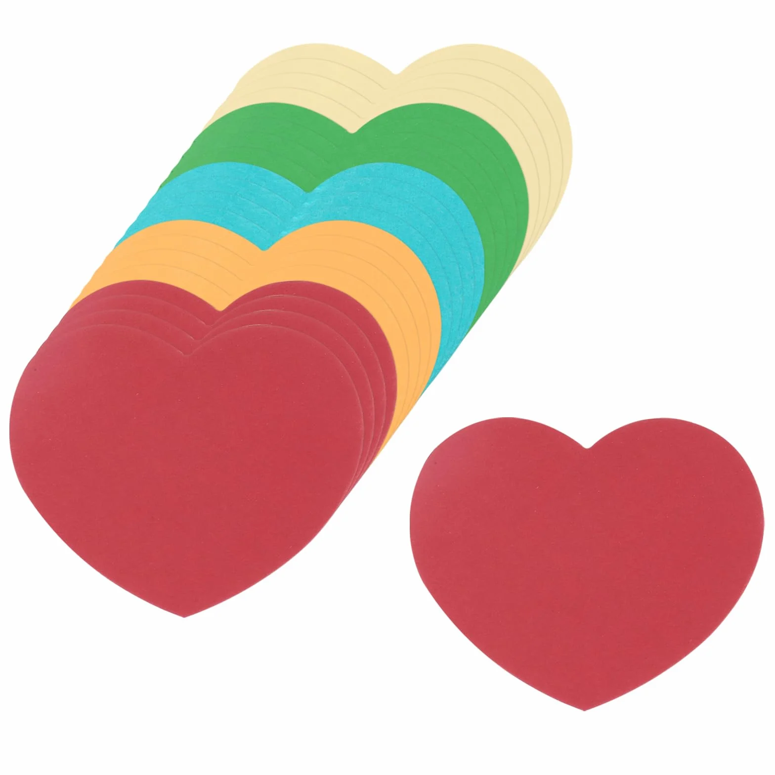 QUARKZMAN 100 Pcs Cuori Ritagliati Di Carta 2.5x3 Pollici Carte A Forma Di Cuore Per San Valentino