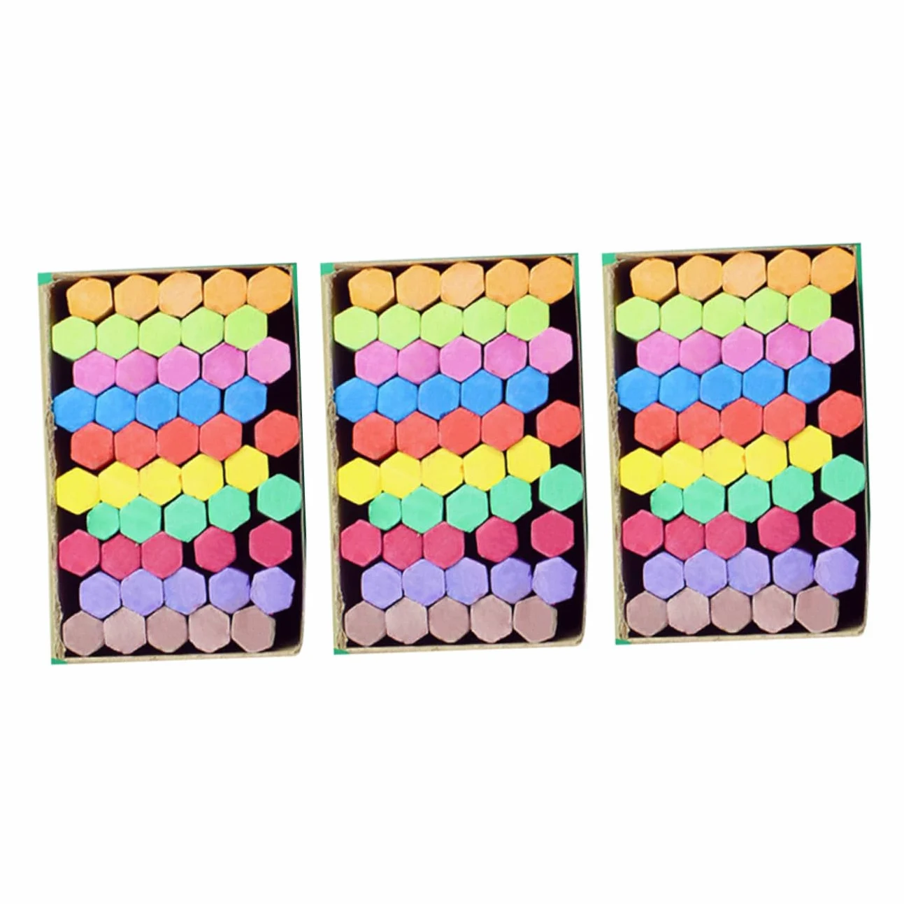 SHINEOFI Gessetti Antipolvere Colorati per Lavagna da Gessetti Portatili e Resistenti per Attività Didattiche e Artistiche