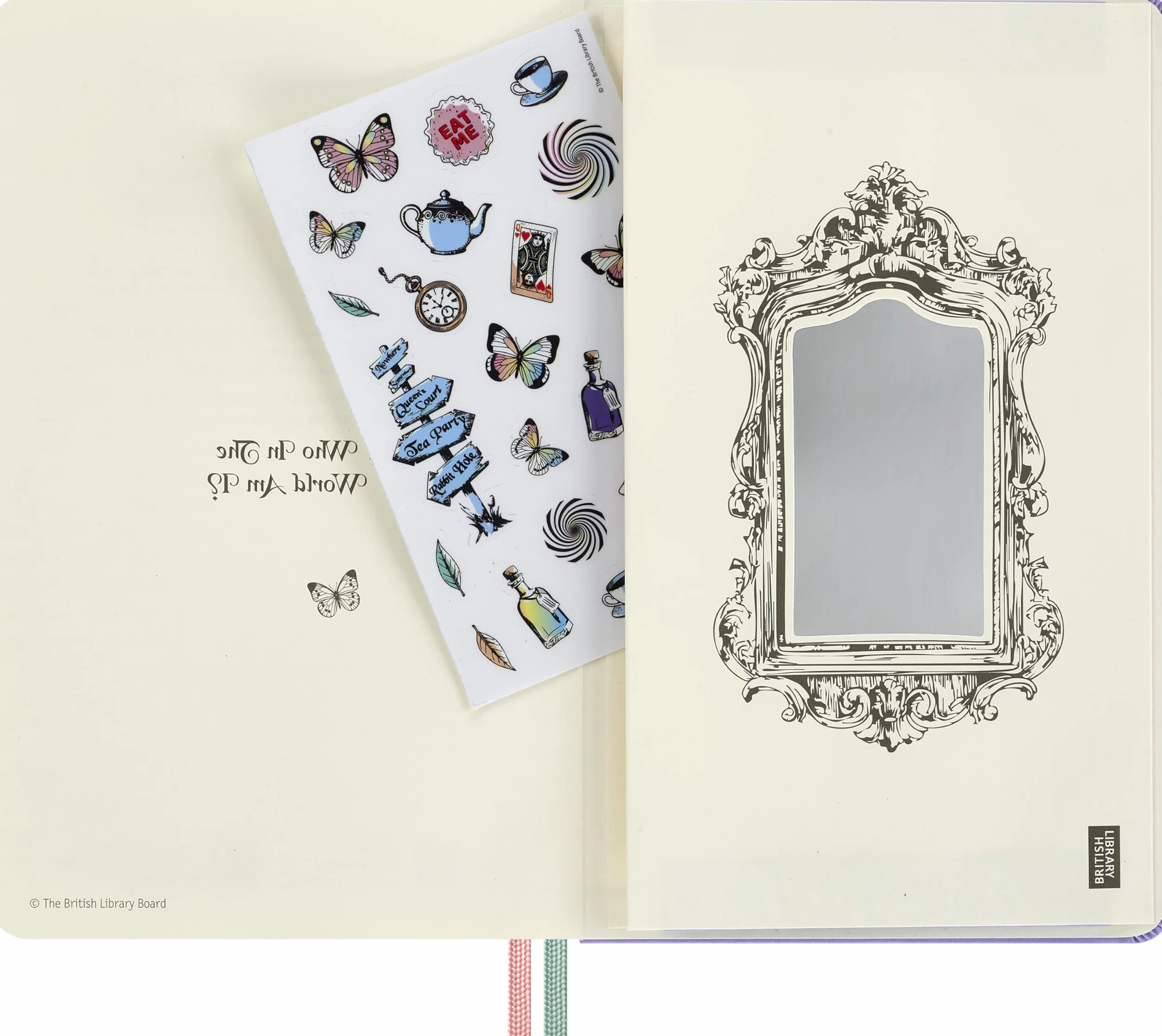 Moleskine Agenda Settimanale 18 Mesi 2026-27 Le Avventure di Alice nel Paese delle Meraviglie, con pagine a righe, Copertina Rigida e Chiusura Elastica, Cappellaio Matto,Formato Large 13 x 21 cm