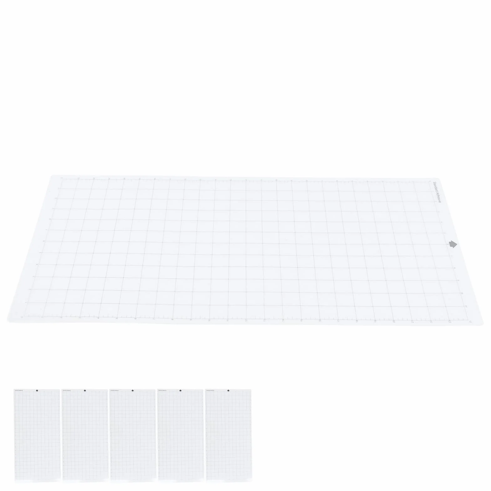 Cocoarm Tappetino da Taglio Tappetino da Taglio a Griglia Trasparente 5 Pezzi Adesivo in PVC Antiscivolo 24 X 12 Pollici per Carta da Costruzione Carta Modello Kraft da Stampa e Cartone