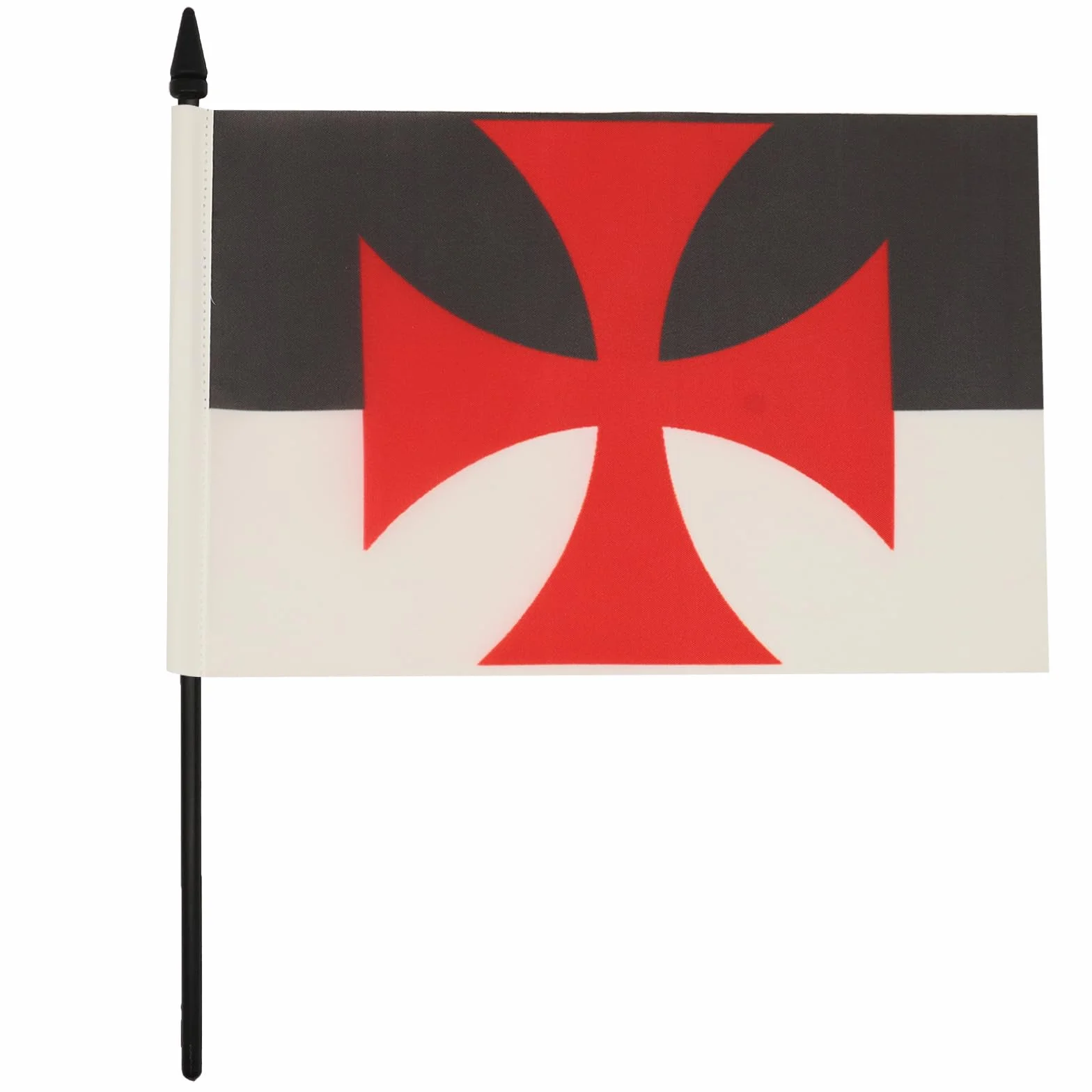 AZ FLAG Bandiera Da Tavolo Beauceant Cavalieri Templari 21x14 cm Piccola Bandierina Ordine Del Tempio