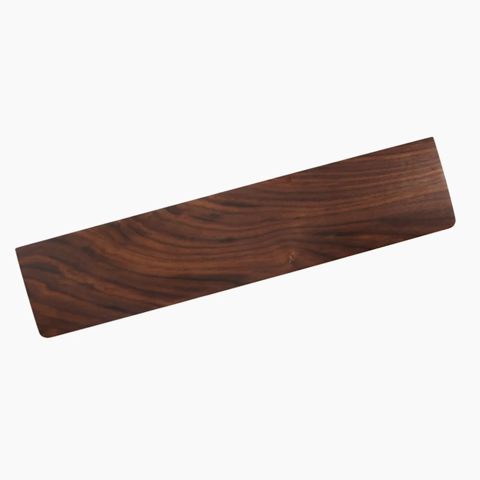Poggiapolsi Ergonomico in Noce 440x80 Mm, Supporto Palmare | Texture Legno Naturale, Finitura Coffee, Lavorazione Fine, Sostituzione per Pezzo Usurato o Danneggiato