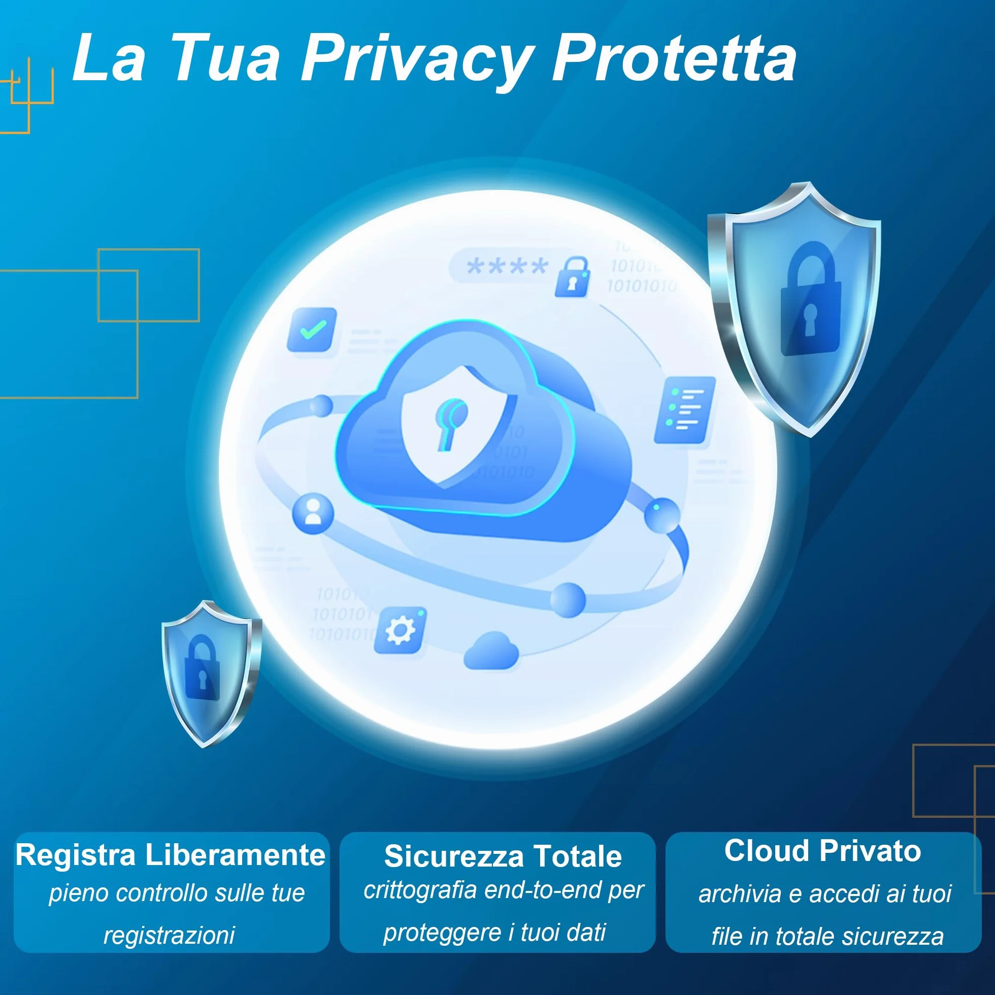 Volovivo Registratore vocale AI: trascrive, riassume e traduce in oltre 100 lingue con tecnologia AI Ideale per riunioni, apprendimento, chiamate e colloqui | Controllo app e cancellazione del rumore